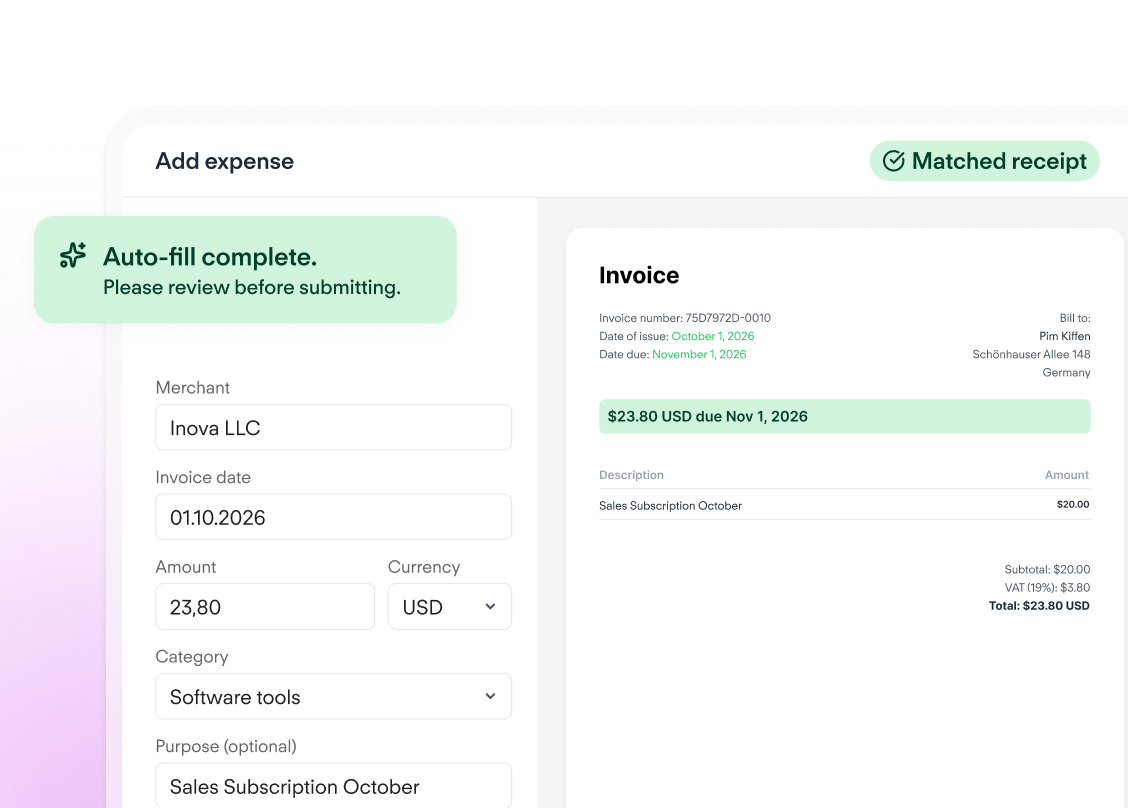 AI-Powered expense management