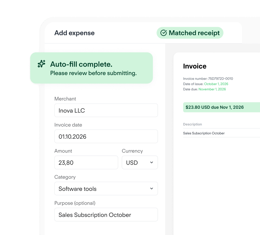 AI-Powered expense management